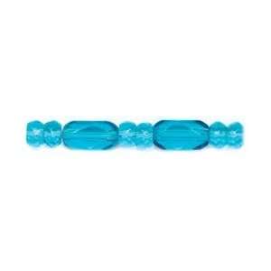  Faceted Glass Turquoise 66/Pkg 4758 701; 3 Items/Order