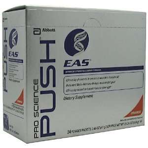  EAS Push, Orange, 14 1.66 oz (47g) powder packets (Sport 