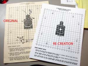 Lot 15 Zero Rifle Zeroing targets US AR RE CREATIONS   