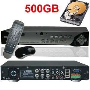  4ch h.264 cctv security 4ch dvr system 500gb hdd Camera 