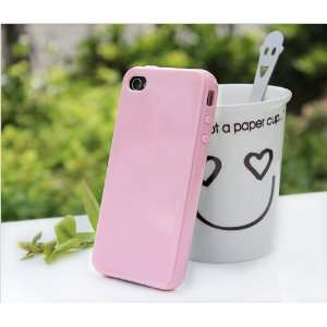   Light Pink Soft Case for iPhone 4/4S Cell Phones & Accessories