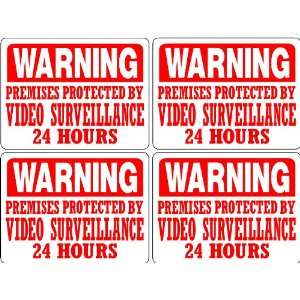  4  VIDEO SECURITY SIGNS 652VS4 