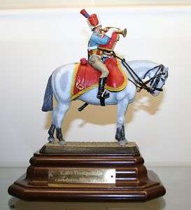 NAPOLEONIC MOUNTED CHASSEUR TRUMPETER 100MM  