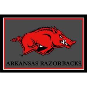  Logo Rugs Arkansas Razorbacks 4x6 Area Rug Sports 