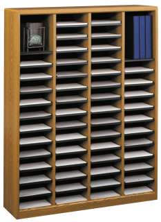 Safco Products E Z Stor Wood Literature Organizer, 36 Compartments 
