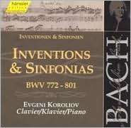Bach Inventions & Sinfonias, BWV 772 801, Evgeni Koroliov, Music CD 