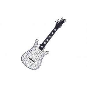 Benzara 53011 Metallic Acrylic Guitar