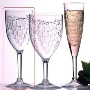  Prodyne Acrylic Clear Wine Glass