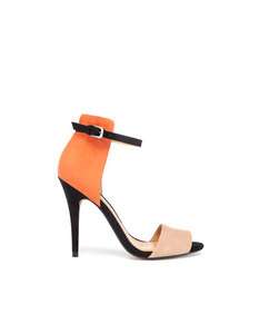 ZARA orange Green and Blue Basic sandal heels shoes 2012 EU 36, 37, 38 