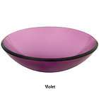 DecoLav 1000T VT Violet 17 Vessel Sink Round Frosted Glass