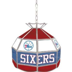 Philadelphia 76ers NBA 16 inch Tiffany Style Lamp   Game Room Products 