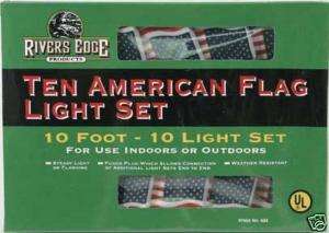 American Flag LIGHT SET, String Lights, 10 foot  