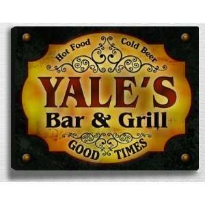  Yales Bar & Grill 14 x 11 Collectible Stretched 