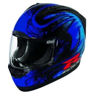   Threshold GSX R Motorcycle Helmet Blue (Medium 0101 5472) Automotive