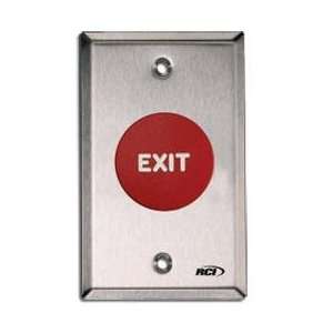   exit button (momentary red button with white exit)