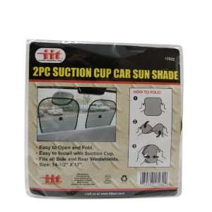  IIT 17932 Set of Two Car Foldable Window Sun Shade Suction 