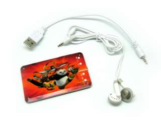 NEW Kung Fu Panda 2 credit card size personal  player for 1 8G TF 