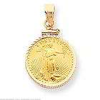 14K Gold Screw Top Bezel for 1 10oz American Eagle Coin items in 
