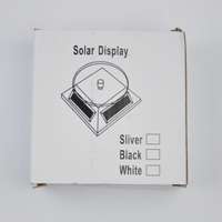 Solar Powered Jewelry Rotary Turntable Display Silver  