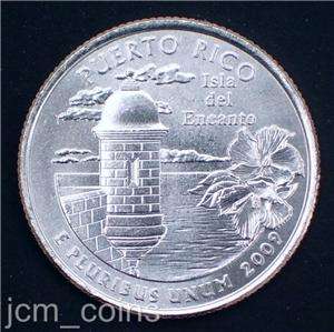 2009 P&D PUERTO RICO Quarter Set, Unc. 2 Coins  