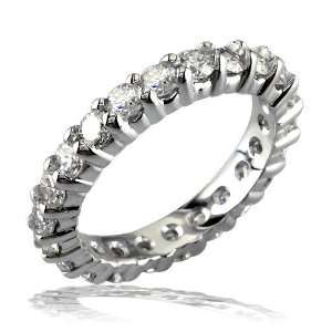  round diamonds eternity band E/W Z2430228W Sziro Jewelry 