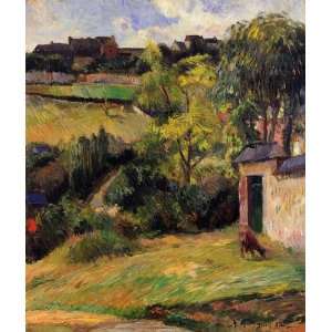  Oil Painting Rouen Suburb Paul Gauguin Hand Painted Art 