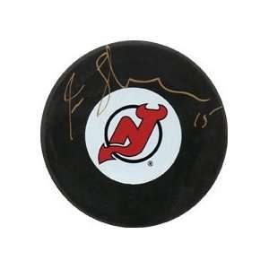 Jamie Langenbrunner Autographed/Hand Signed Devils Hockey Puck