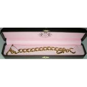 Juicy Couture 8 Bracelet with J Charm  Polished Gold  