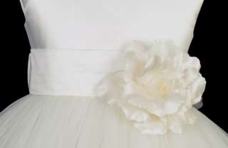 IVORY WEDDING FLOWER GIRL DRESS 12 18m 2 3 4 5 6 8 9 10  