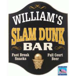  Slam Dunk Personalized Basketball Sign