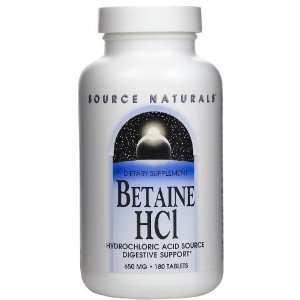   Betaine HCL (Hydrochloric Acid) 650 mg Tabs