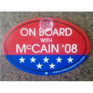  McCain Republican Campaign 2008 Car Sign Tag Everything 