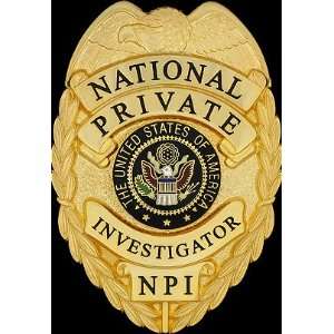  National Private Investigator Badge 