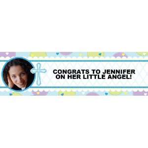 Sweet Baby Boy Personalized Photo Banner Large 30 x 100