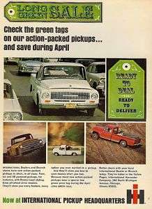 1965 INTERNATIONAL Pickup TRUCK print AD~vintage 60s  