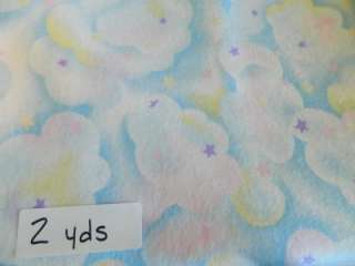 13+ yrds Lot Cotton Flannel Star Fabrics Sewing Quilt Craft  