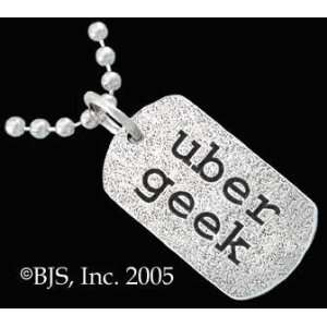  Geek Uber Geek Sterling Silver Tag ID includes an 18 long 
