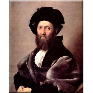  Portrait of Baldassare Castiglione 13x16 Streched Canvas 