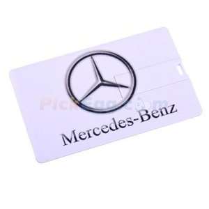    Benz Double Sided Pattern Credit Card Style Flash Drive Electronics