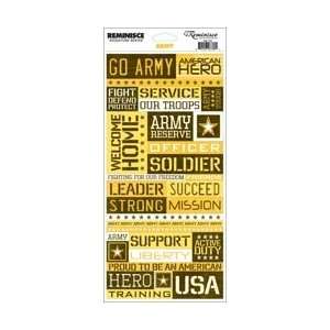   Stickers 4.5X10.25 Sheet   Army Quote Army Quote
