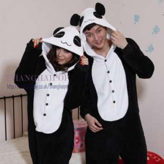 Panda Costume Bear Ear Hoody Unisex Outfit Women Men Valentine Lover 