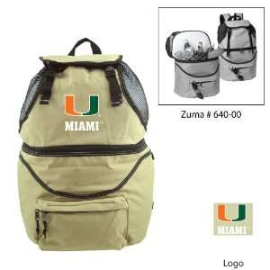  Miami Hurricanes Insulated Backpack (Zuma) Sports 