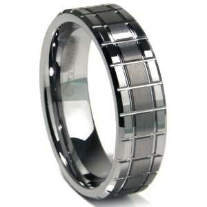  Tungsten Carbide Matrix Wedding Band Ring Sz 8.5 SN#573 Jewelry