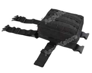 Molle Tactical Drop Leg Panel Utility Pouch Black A  