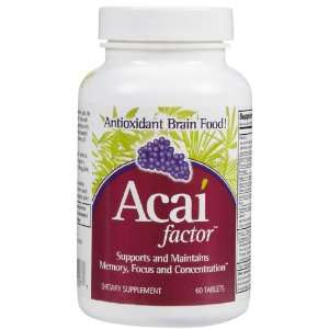  Focus Factor Acai Factor Antioxidant Brain Food Tabs 