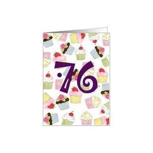 Cupcakes Galore 76th Birthday Card Toys & Games
