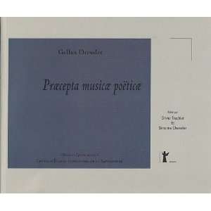  praecepta musicae poetica (9782869310988) Gallus Dressler 