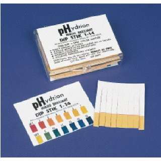 Micro Essential Lab 7800 Hydrion Brilliant Dip Stiks, pH Range 1 14 