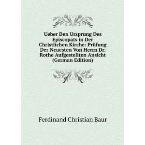   Ansicht (German Edition) Ferdinand Christian Baur Books