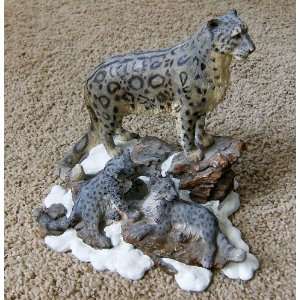 Himalayan Snow Leopards Statue by David Geenty 